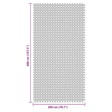 vidaXL Χαλί Σκηνής Ανθρακί 4x2 μ.