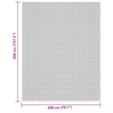 vidaXL Χαλί Σκηνής Κρεμ 4x2 μ.