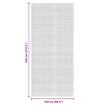 vidaXL Χαλί Σκηνής Ανθρακί 5,5x2,5 μ.