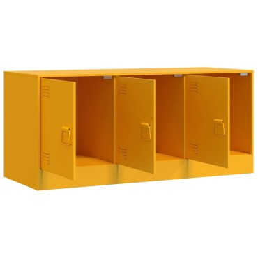 vidaXL Έπιπλο Τηλεόρασης Μουσταρδί Κίτρινο 99x39x44cm από Ατσάλι