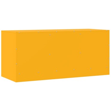 vidaXL Έπιπλο Τηλεόρασης Μουσταρδί Κίτρινο 99x39x44cm από Ατσάλι