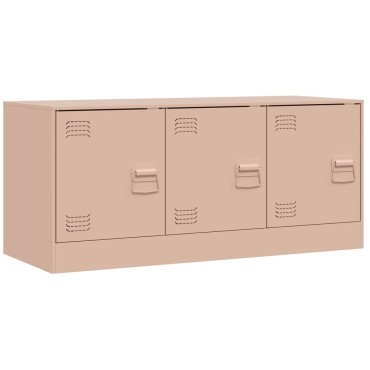 vidaXL Έπιπλο Τηλεόρασης Ροζ 99x39x44cm από Ατσάλι