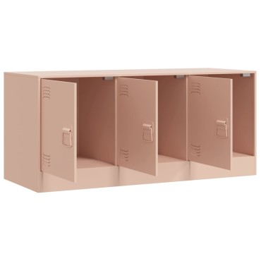 vidaXL Έπιπλο Τηλεόρασης Ροζ 99x39x44cm από Ατσάλι