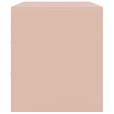 vidaXL Έπιπλο Τηλεόρασης Ροζ 99x39x44cm από Ατσάλι