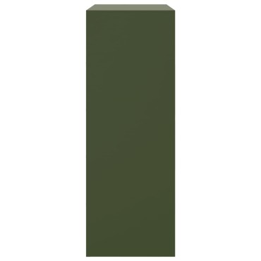 vidaXL Ντουλάπι Πράσινο Λαδί 67x39x107cm από Ατσάλι 1 τεμ.