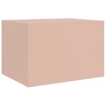 vidaXL Τραπεζάκι Σαλονιού Ροζ 67x50x44cm από Ατσάλι 1 τεμ.
