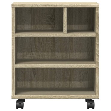 vidaXL Βάση Εκτυπωτή με Ρόδες Sonoma Δρυς 41 x 32 x 48 εκ.