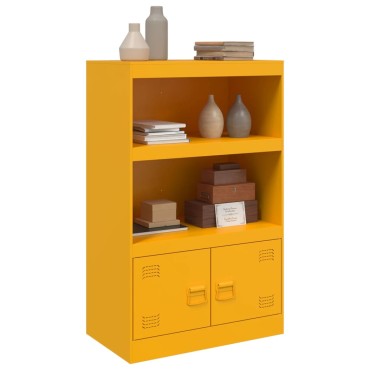vidaXL Ντουλάπι Μουσταρδί 67x39x107cm από Ατσάλι 1 τεμ.