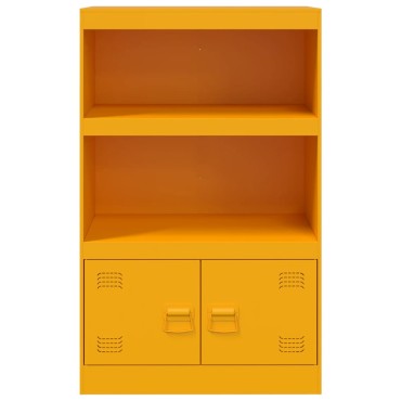 vidaXL Ντουλάπι Μουσταρδί 67x39x107cm από Ατσάλι 1 τεμ.