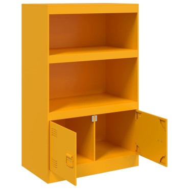 vidaXL Ντουλάπι Μουσταρδί 67x39x107cm από Ατσάλι 1 τεμ.