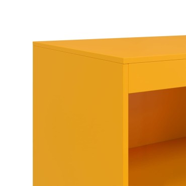 vidaXL Ντουλάπι Μουσταρδί 67x39x107cm από Ατσάλι 1 τεμ.