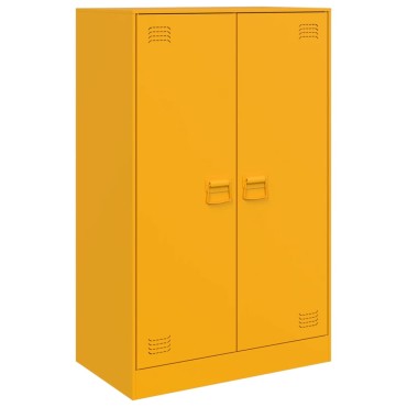 vidaXL Ντουλάπι Μουσταρδί 67x39x107cm από Ατσάλι 1 τεμ.