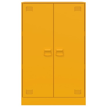 vidaXL Ντουλάπι Μουσταρδί 67x39x107cm από Ατσάλι 1 τεμ.