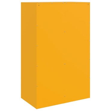 vidaXL Ντουλάπι Μουσταρδί 67x39x107cm από Ατσάλι 1 τεμ.