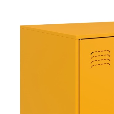 vidaXL Ντουλάπι Μουσταρδί 67x39x107cm από Ατσάλι 1 τεμ.
