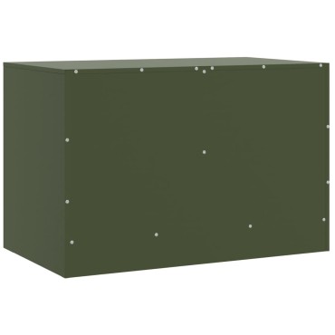 vidaXL Έπιπλο Τηλεόρασης Πράσινο Λαδί 67x39x44cm από Ατσάλι