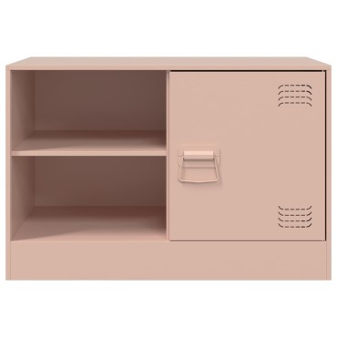 vidaXL Έπιπλο Τηλεόρασης Ροζ 67x39x44cm από Χάλυβα