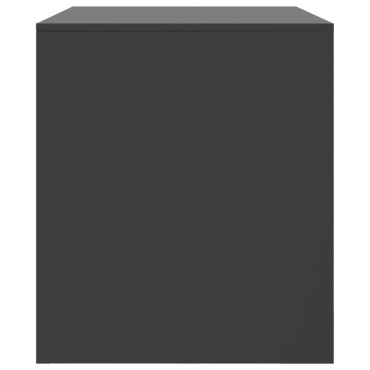 vidaXL Έπιπλο Τηλεόρασης Μαύρο 67x39x44cm από Χάλυβα
