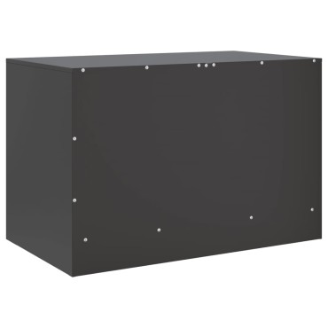 vidaXL Έπιπλο Τηλεόρασης Μαύρο 67x39x44cm από Χάλυβα