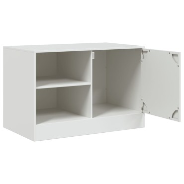 vidaXL Έπιπλα Τηλεόρασης 2 τεμ. Λευκό 67x39x44cm από Χάλυβα