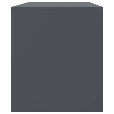 vidaXL Έπιπλο Τηλεόρασης Ανθρακί 99x39x44cm από Χάλυβα