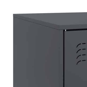 vidaXL Έπιπλο Τηλεόρασης Ανθρακί 99x39x44cm από Χάλυβα