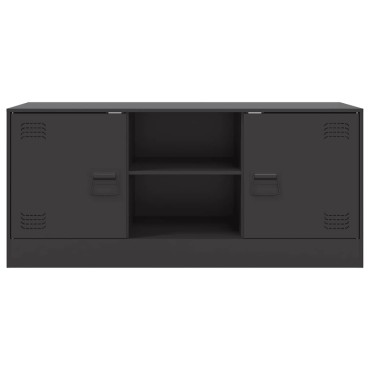 vidaXL Έπιπλο Τηλεόρασης Μαύρο 99x39x44cm από Ατσάλι