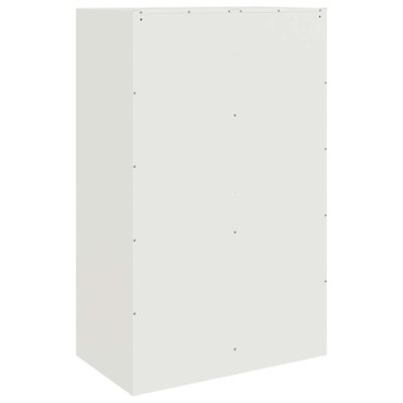 vidaXL Μπουφές Λευκός 67x39x107cm από Ατσάλι 1 τεμ.