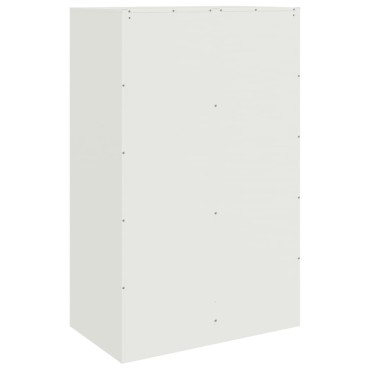 vidaXL Μπουφές Λευκός 67x39x107cm από Ατσάλι 1 τεμ.