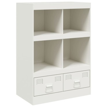 vidaXL Ραφιέρα Λευκή 67x39x95cm από Ατσάλι 1 τεμ.