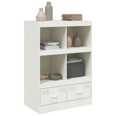 vidaXL Ραφιέρα Λευκή 67x39x95cm από Ατσάλι 1 τεμ.