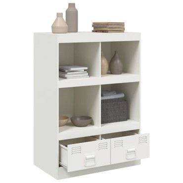 vidaXL Ραφιέρα Λευκή 67x39x95cm από Ατσάλι 1 τεμ.