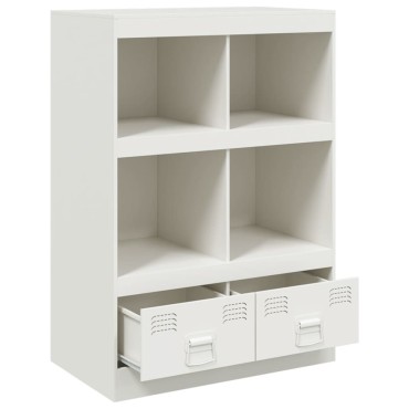 vidaXL Ραφιέρα Λευκή 67x39x95cm από Ατσάλι 1 τεμ.