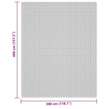 vidaXL Χαλί Σκηνής Κρεμ 4x3 μ.