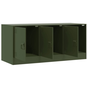 vidaXL Έπιπλο Τηλεόρασης Πράσινο Λαδί 99x39x44cm από Ατσάλι