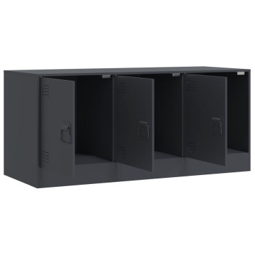 vidaXL Έπιπλο Τηλεόρασης Ανθρακί 99x39x44cm από Χάλυβα