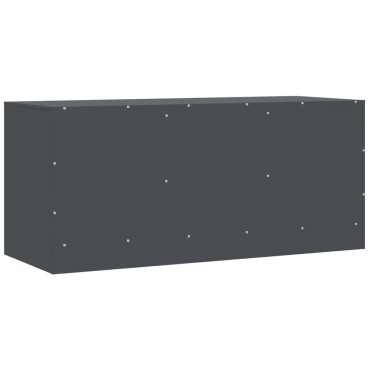 vidaXL Έπιπλο Τηλεόρασης Ανθρακί 99x39x44cm από Χάλυβα