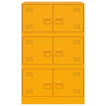 vidaXL Ντουλάπι Μουσταρδί 67x39x107cm από Ατσάλι 1 τεμ.