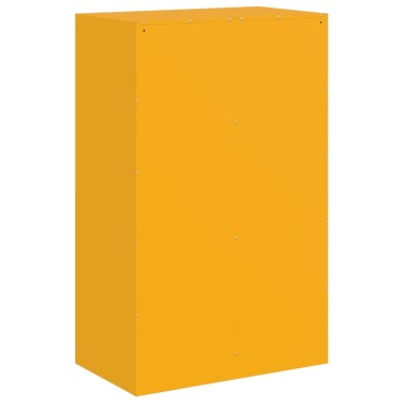 vidaXL Ντουλάπι Μουσταρδί 67x39x107cm από Ατσάλι 1 τεμ.