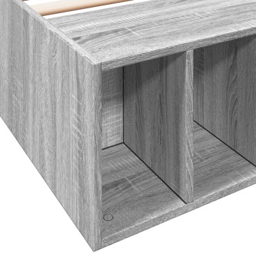 vidaXL Πλαίσιο Κρεβατιού Γκρι Sonoma 90x200 εκ. Επεξεργασμένο Ξύλο