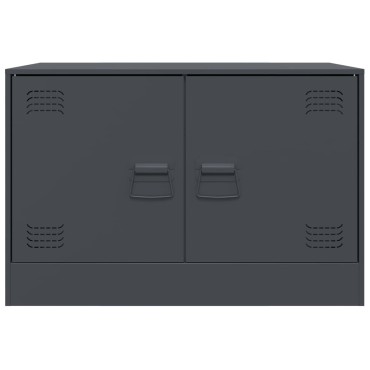 vidaXL Έπιπλο Τηλεόρασης Ανθρακί 67x39x44cm από Χάλυβα