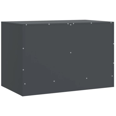 vidaXL Έπιπλο Τηλεόρασης Ανθρακί 67x39x44cm από Χάλυβα