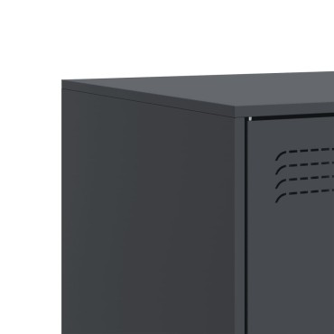 vidaXL Έπιπλο Τηλεόρασης Ανθρακί 67x39x44cm από Χάλυβα
