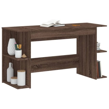 vidaXL Γραφείο Καφέ Δρυς 140x50x75cm από Επεξεργασμένο Ξύλο 1 τεμ.