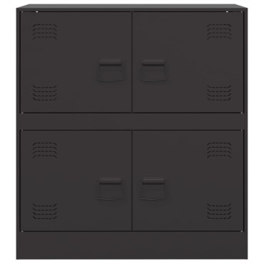 vidaXL Ντουλάπι Μαύρο 67x39x73cm από Ατσάλι 1 τεμ.