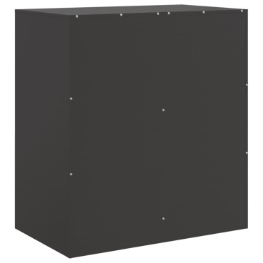 vidaXL Ντουλάπι Μαύρο 67x39x73cm από Ατσάλι 1 τεμ.