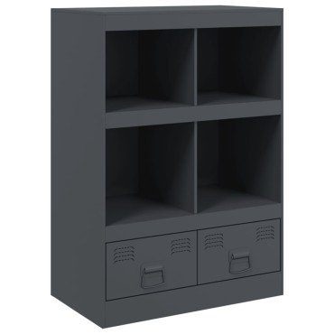 vidaXL Ντουλάπι Ανθρακί 67x39x95cm από Ατσάλι 1 τεμ.