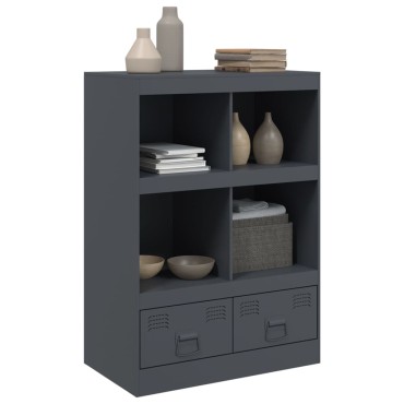 vidaXL Ντουλάπι Ανθρακί 67x39x95cm από Ατσάλι 1 τεμ.