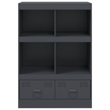vidaXL Ντουλάπι Ανθρακί 67x39x95cm από Ατσάλι 1 τεμ.