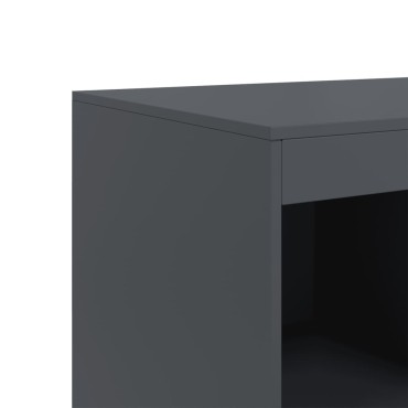 vidaXL Ντουλάπι Ανθρακί 67x39x95cm από Ατσάλι 1 τεμ.
